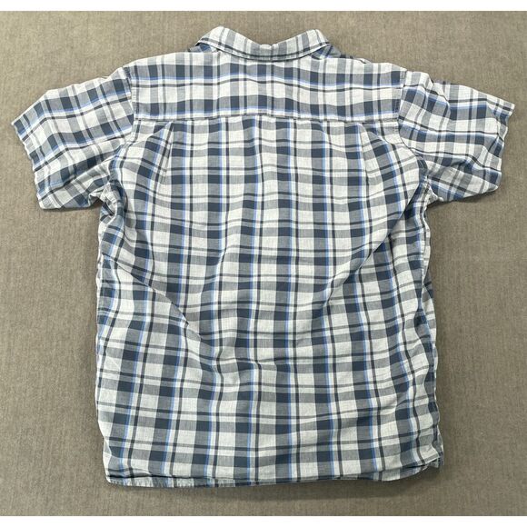 The North Face Plaid Button Down Shirt Men XL Blue Grey‎ Lightweight Outdoor - Picture 9 of 10